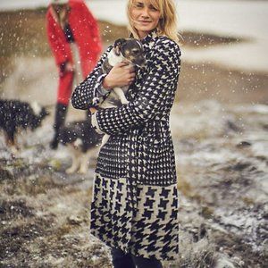 Anthropologie Houndstooth Coat
